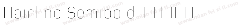 Hairline Semibold字体转换